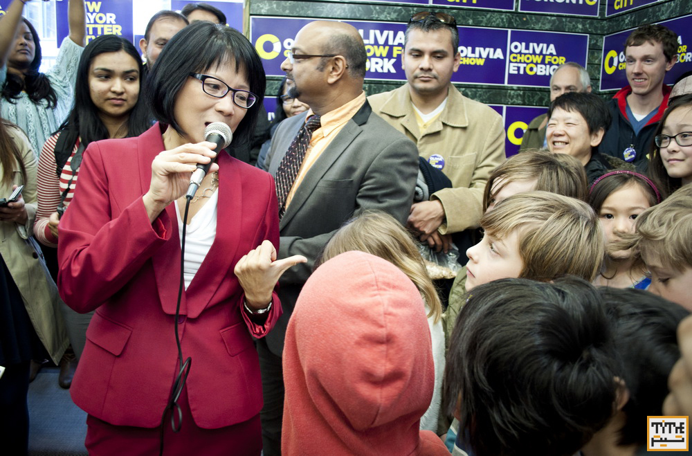 opening of Olivia Chow Mayoral campaign headquarters in Toronto. Sunday April 6th, 2014. Photo by Helia Ghazi/NVP