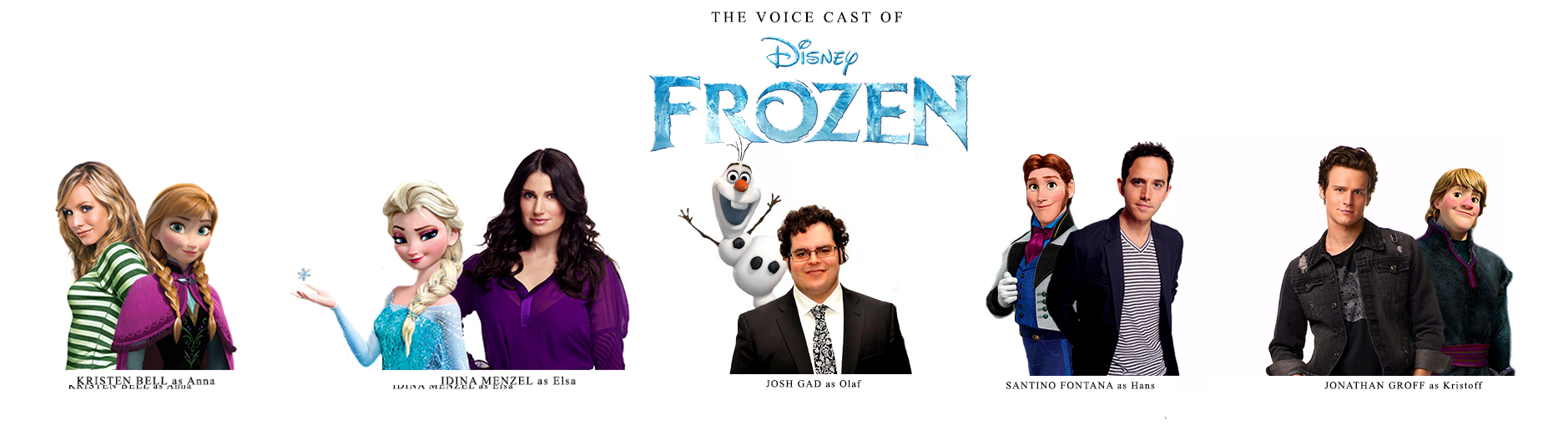 Semua pengisi suara asli akan kembali untuk mengisi masing-masing karakter Frozen.
