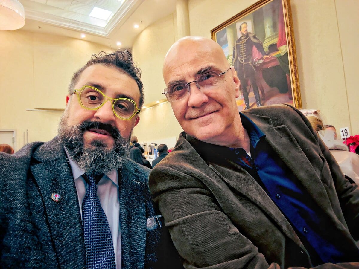 Demetris Vohaitis (Right) and Pooyan Tabatabaei (Left) at National Ethnic Press and Media Council of Canada.