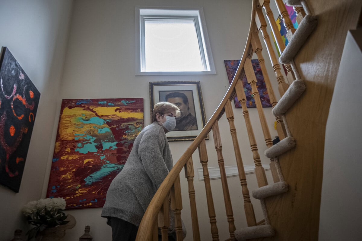 بهناز رهبر در قرنطینه در دوران کرونا